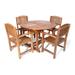 All Things Cedar 5-Piece Butterfly Oval Table Dining Chair Set