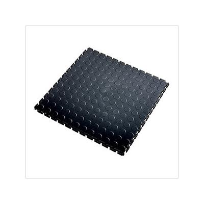 Lock-Tile 7mm Black PVC Coin Tile (50 Pack)