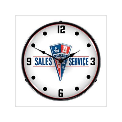 Collectable Sign and Clock Hudson Sales and Service Backlit Wall Clock