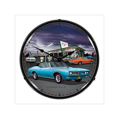 Collectable Sign and Clock 1968 GTO Backlit Wall Clock