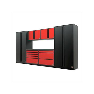 Proslat Garage Cabinets Barrett-Jackson 7-Piece Garage Cabinet System with Stainless Steel Countertop
