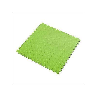 Lock-Tile 7mm Neon Green PVC Coin Tile (30 Pack)