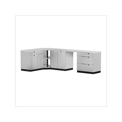 NewAge Outdoor Kitchens Stainless Steel 6-Piece Outdoor Kitchen Set with Countertops