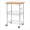 Trinity Expandable Bamboo Top Kitchen Cart