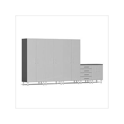 Ulti-MATE Garage Cabinets 5-Piece Garage Cabinet System in Stardust Silver Metallic