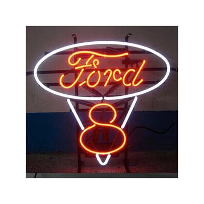 Neonetics Ford V8 on Metal Grid 22-Inch Neon Sign