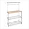 Seville Classics Chrome-Plated Bamboo Rack