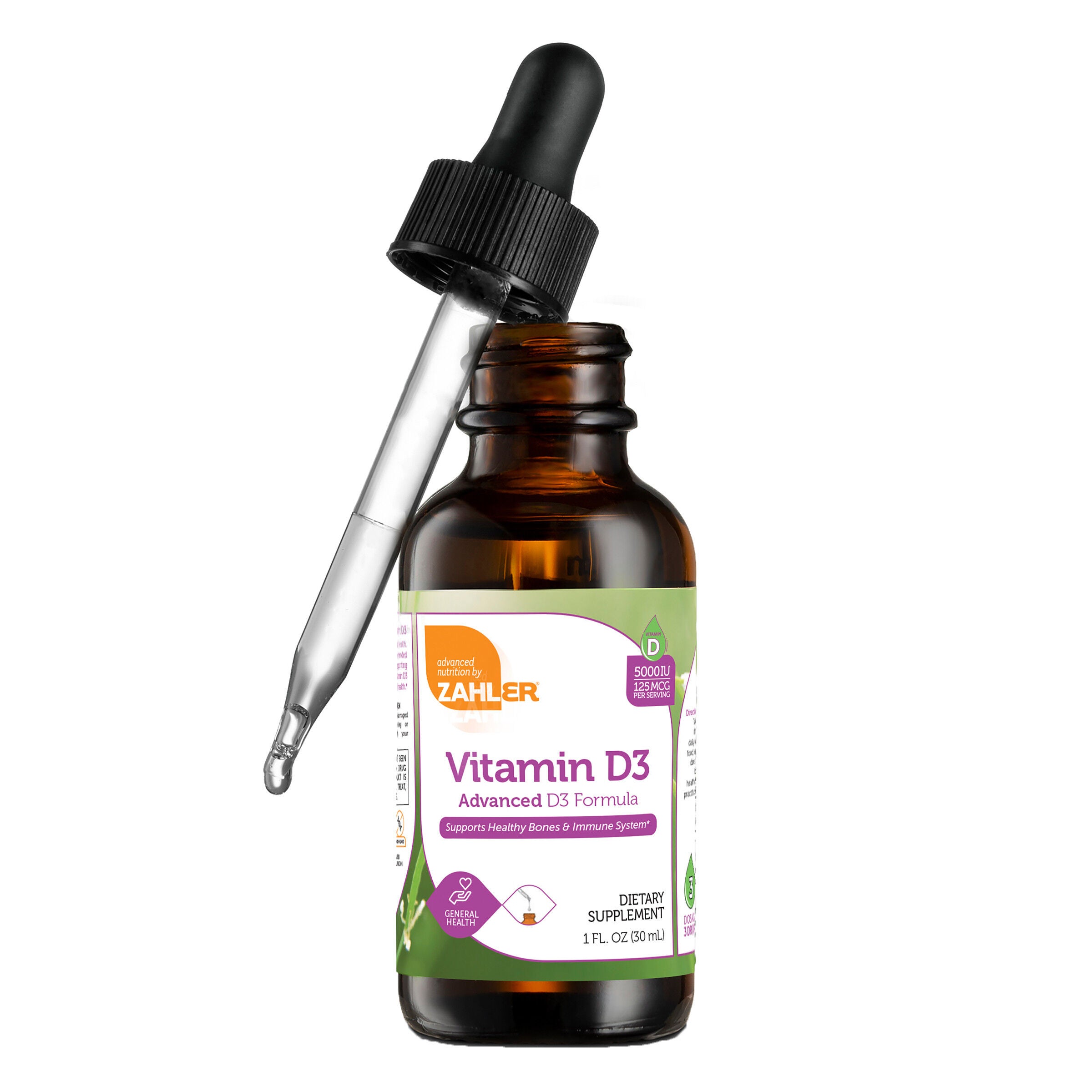 Vitamin D3 Liquid Supplement 5000 Iu Healthy - 1 Oz. (525 Servings)