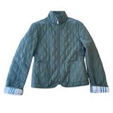 Burberry Jackets & Coats | Burberry Quilted Lightweight Jacket Green Signature Plaid Lining Size Small | Color: Green/Tan | Size: S