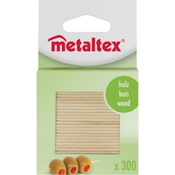 TABLE PASSION Box mit mehrfarbigen Holzspießen x 300 Metaltex Image