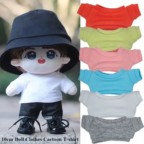Outfit Puppe Sweatshirt Outfit Baumwolle ausgestopfte Puppen Puppe T-Shirt Puppe Cartoon T-Shirt