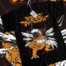 Digimon abenteuer t-shirt waren garurumon garurumon gabumon anime schwarzes hemd