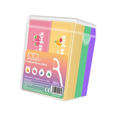 Colorful Fruit-flavored Dental Floss With Independ...