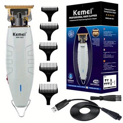 Kemei Professional Electric Hair Trimmer Beard Grooming For Men Rechargeable Hair Cutting Machine Blade Can Be 0 Km-1931