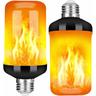 Lycxames - Flammenlampe, E27, 5 w, led, Glühbirne, Flammeneffekt mit 4 Leuchtmodi, dekorative