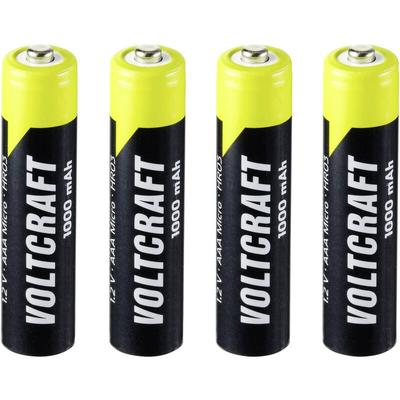 Endurance HR03 Micro (AAA)-Akku NiMH 1000 mAh 1.2 v 4 St. - Voltcraft Image