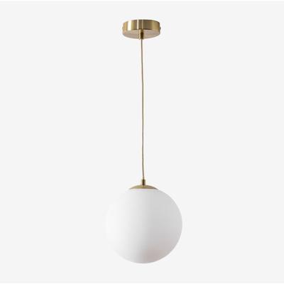 Deckenleuchte aus Eisen mit Uvol-Glaskugel Vergoldet Ø19 cm - Sklum Image