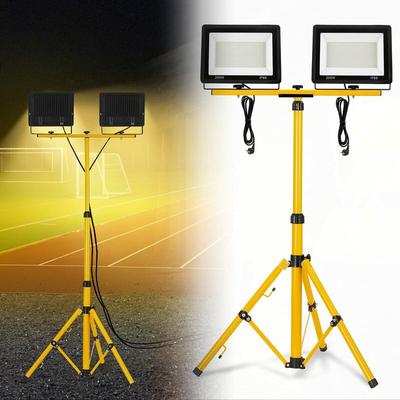 Led Baustrahler mit Stativ Arbeitsleuchte Bauscheinwerfer inkl. Netzkabel, IP66 Wasserdicht Image