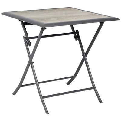 Hesperide - Quadratischer klappbarer Gartentisch Azua Rauchgrau - 4 Plätze - Hespéride Image