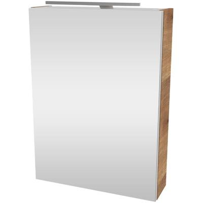 Fackelmann - milano Spiegelschrank mit LED-Beleuchtung – Alibertschrank für Bad und Gäste-WC (50 x Image