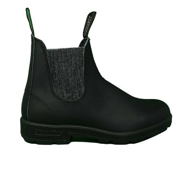 Blundstone Stiefel Aus Schwarzem Leder, Silber, Glitzer, Schwarz