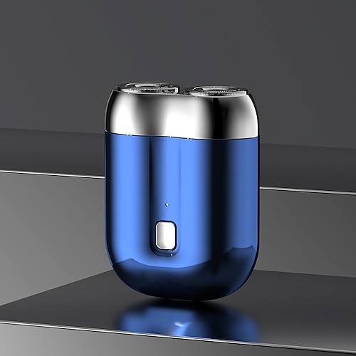 Mini-Elektro-Reiserasierer für Herren, wiederaufladbarer Rasierer über USB, abwaschbare Klingen, Gesichts- und Bartrasierer, Taschenrasierer für Auto und Zuhause Image
