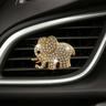 Rhinestone Elephant Shaped Car Perfume Air Outlet Aromatherapy ClipFull Of Artificial Diamond