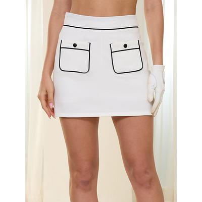 Women's Golf Skorts White Bottoms Ladies Golf Attire Clothes Outfits Wear Apparel