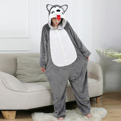 Adults' Animal Onesie Costume Carnival Costume Husky Onesie Pajamas Kigurumi Pajamas For Men and Women Carnival Cartoon