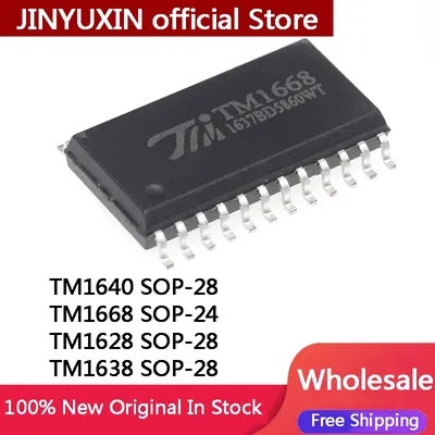 10Pcs New Original TM1628 TM1638 TM1640 TM1668 TM1772 SOP-24 LED driving chip SOP-28 TM1640B SSOP28