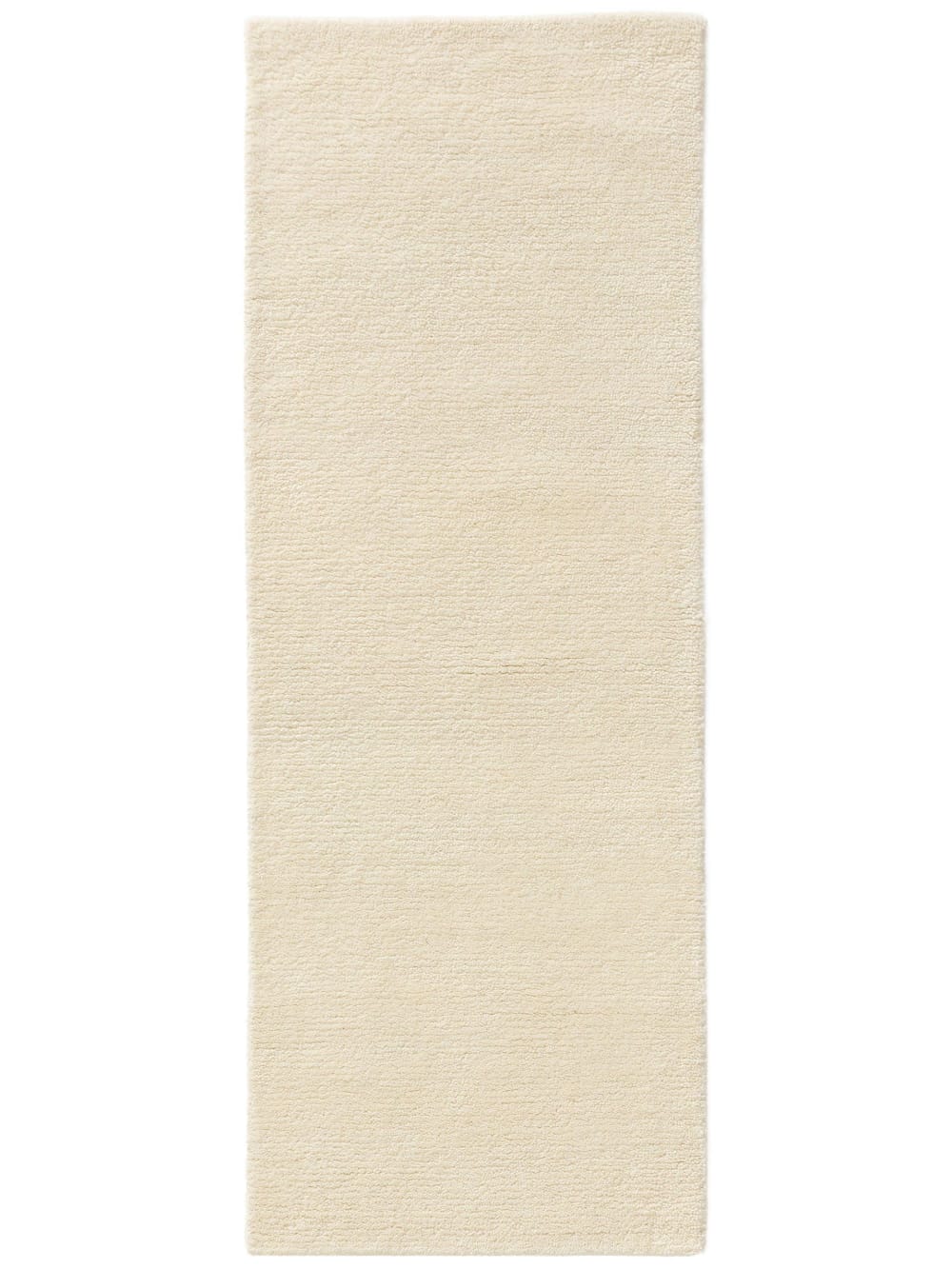Tapis de couloir en laine crème 70x200