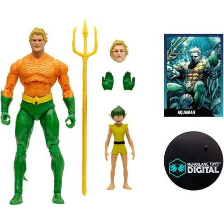 DC Direct - DC Classics - 7 Aquaman Action Figure with McFarlane Toys Digital Collectible McFarlane Toys Gifts