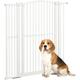Pawhut - Barrière de sécurité pour chien - barrière à pression ajustable - double système de