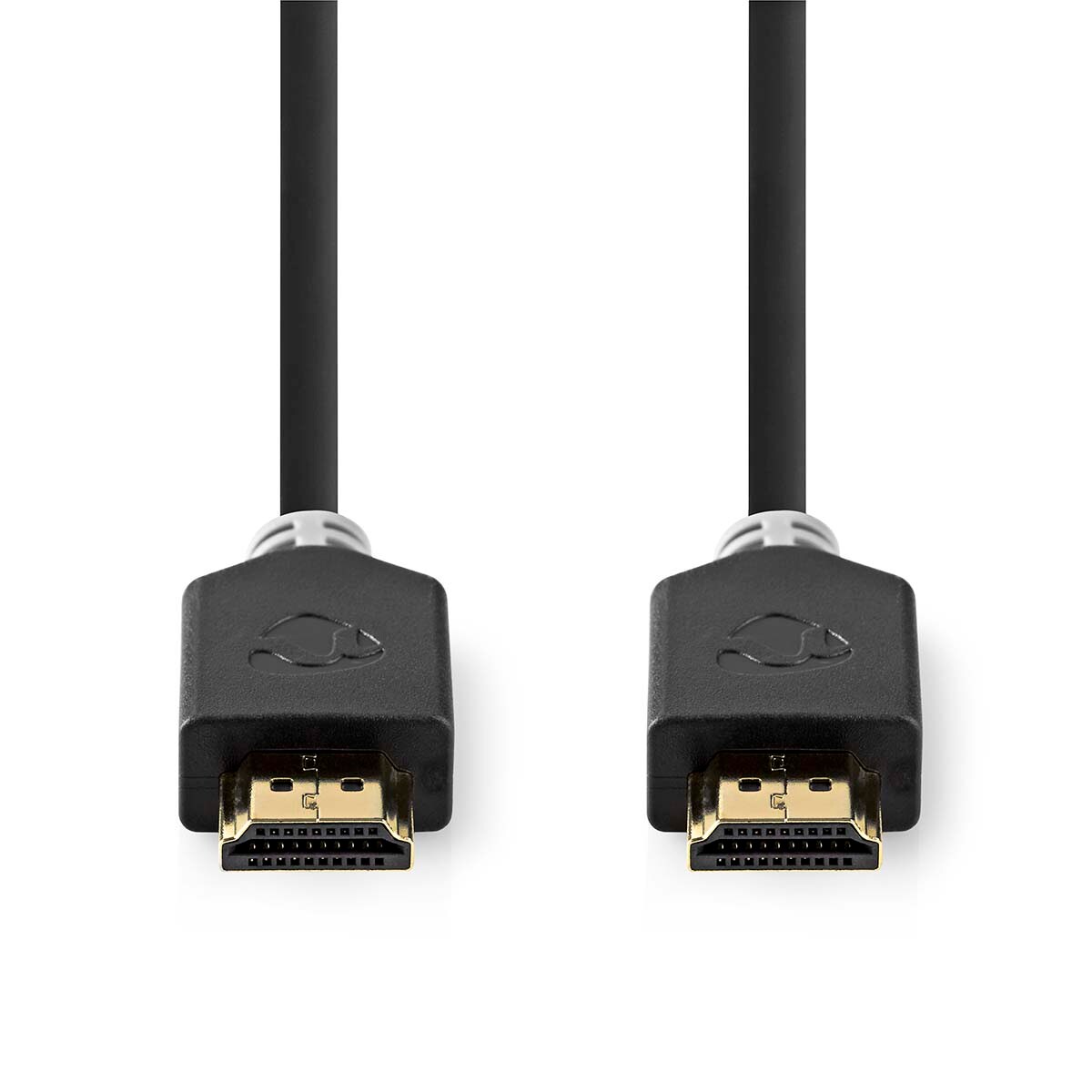 Nedis High Speed HDMI Kabel mit Ethernet - HDMI Stecker - HDMI Stecker - 4K@60Hz - ARC - 18 Gbps - 0.50 m - Rund - PVC - Anthrazit - Box Image