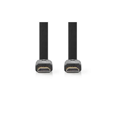 Nedis High Speed ​​HDMI Kabel mit Ethernet - HDMI Stecker - HDMI Stecker - 4K@30Hz - 10.2 Gbps - 10.0 m - Flach - PVC - 