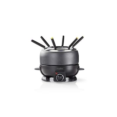 Nedis Fondue-Set - 6 Personen - 2.3 l - Einstellbare Temperaturregelung - 800 W - Cool touch Griff - Anti-Rutschboden - 