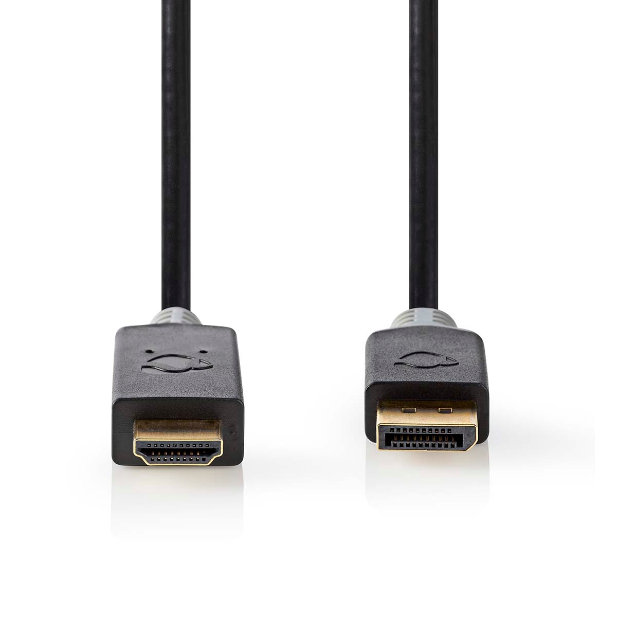 Nedis Displayport-Kabel - DisplayPort Stecker - HDMI Stecker - 4K@30Hz - Vergoldet - 2.00 m - Rund - PVC - Anthrazit - Box Image