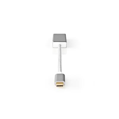 Nedis USB-C Adapter - USB 3.2 Gen 1 - USB-C Male - Mini DisplayPort Female - 0.20 m - Round - Gold Plated - Braided / Ny