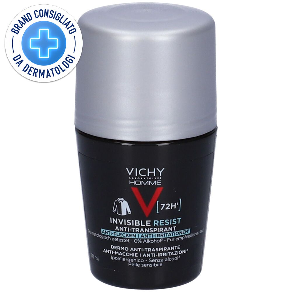 Vichy DeodoranteInvisibile - Roll-on anti-macchie, per uomo 50 ml effi