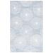 White 60 x 36 x 0.375 in Indoor Area Rug - Safavieh Ebony Area Rug Polyester/Wool | 60 H x 36 W x 0.375 D in | Wayfair EBN133M-3