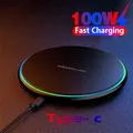 NUOVO Caricatore Wireless da 100 W per iPhone 13 12 11 Xs Max X XR 8 Pad di Ricarica Veloce Ulefone Doogee Samsung Nota 9 8 S10 Plus S20 21