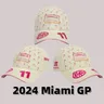 Miami GP Cap 2024 Checo Perez Cap Hat Baseball F1 Team Hat Max verpunpen Miami GP Cap Fan Trucker