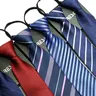 Cravatta da uomo con cerniera cravatte pigre moda 7cm cravatta da lavoro per uomo cravatta da sposa