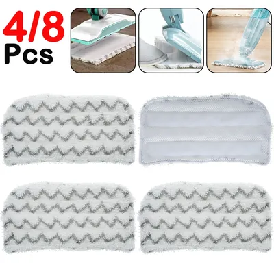 4/8 Stück Ersatzpads für Shark Steam Mop S1000 S1000A S1000C S1000WM S1001C Wiederverwendbares, Image