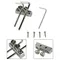 1 Satz Gitarren kopfs tock montiert Inbus schlüssel halter Werkzeuge für Floyd Rose Tremolo Gitarren bass mit Befestigungs schrauben Reparatur teil