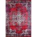 75 x 51 x 0.4 in Area Rug - Bungalow Rose Rectangle Abbegail Cotton Area Rug w/ Non-Slip Backing Polyester/Cotton | 75 H x 51 W x 0.4 D in | Wayfair