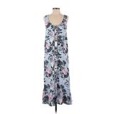 Nicholas Casual Dress Scoop Neck Sleeveless: Blue Floral Motif Dresses - Women's Size 2