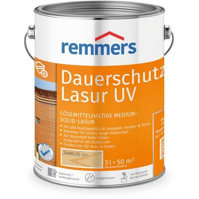 Remmers - Dauerschutz-Lasur uv farblos, 5 Liter, Holz UV-Schutz für außen, auch für helle Farbtöne Image