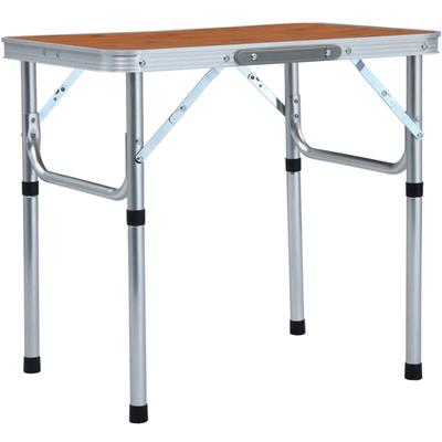 Vidaxl - Klappbarer Campingtisch Aluminium 60x45 cm Image
