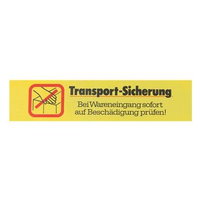 Supra Ratiopac PVC-Signalklebeband »Transport-Sicherung« schwarz